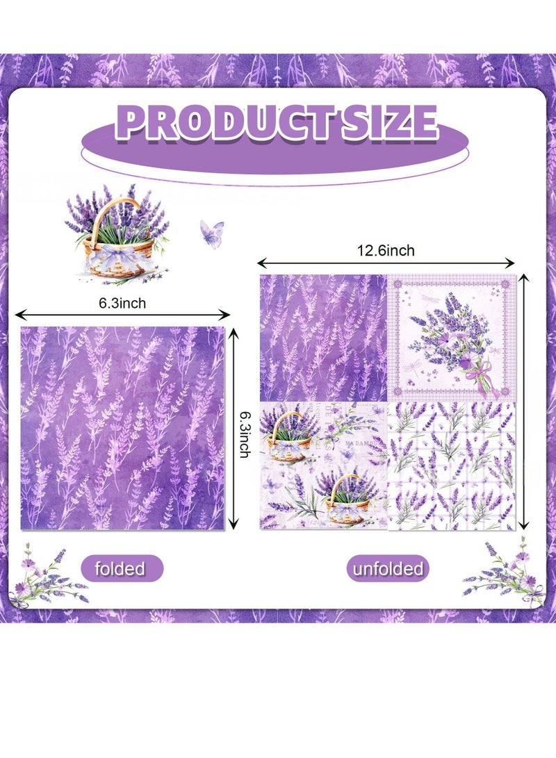 20 Pieces Color Napkins Party Napkin Tissue Printing Napkin Printed Napkins Wedding Napkin Wedding Decoration Tea Party Decorations Disposable Tissue - Image 3