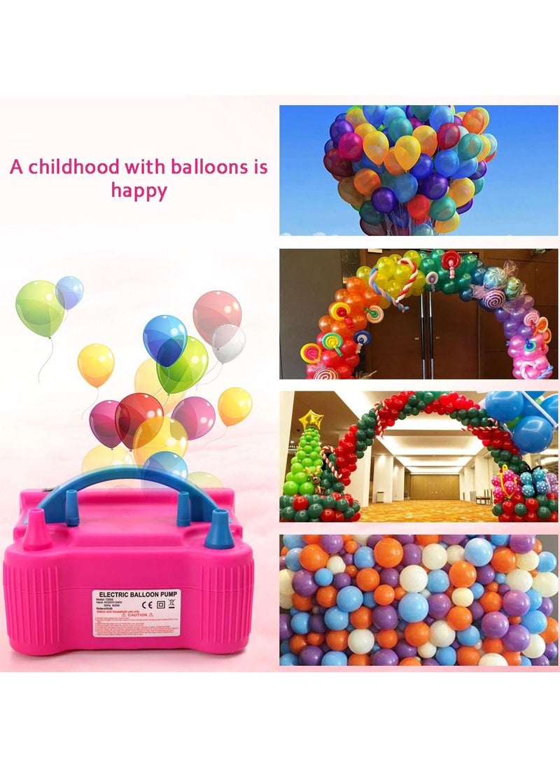 DubaiGallery High Power Two Nozzle AC Inflatable Electric balloon Pump, Air balloon Pump, balloon Inflator Pump, Portable Air Blower - Image 3