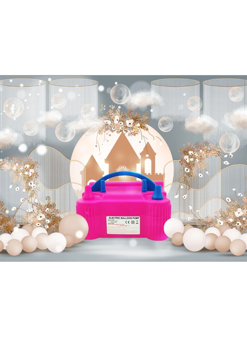 DubaiGallery High Power Two Nozzle AC Inflatable Electric balloon Pump, Air balloon Pump, balloon Inflator Pump, Portable Air Blower - Image 4