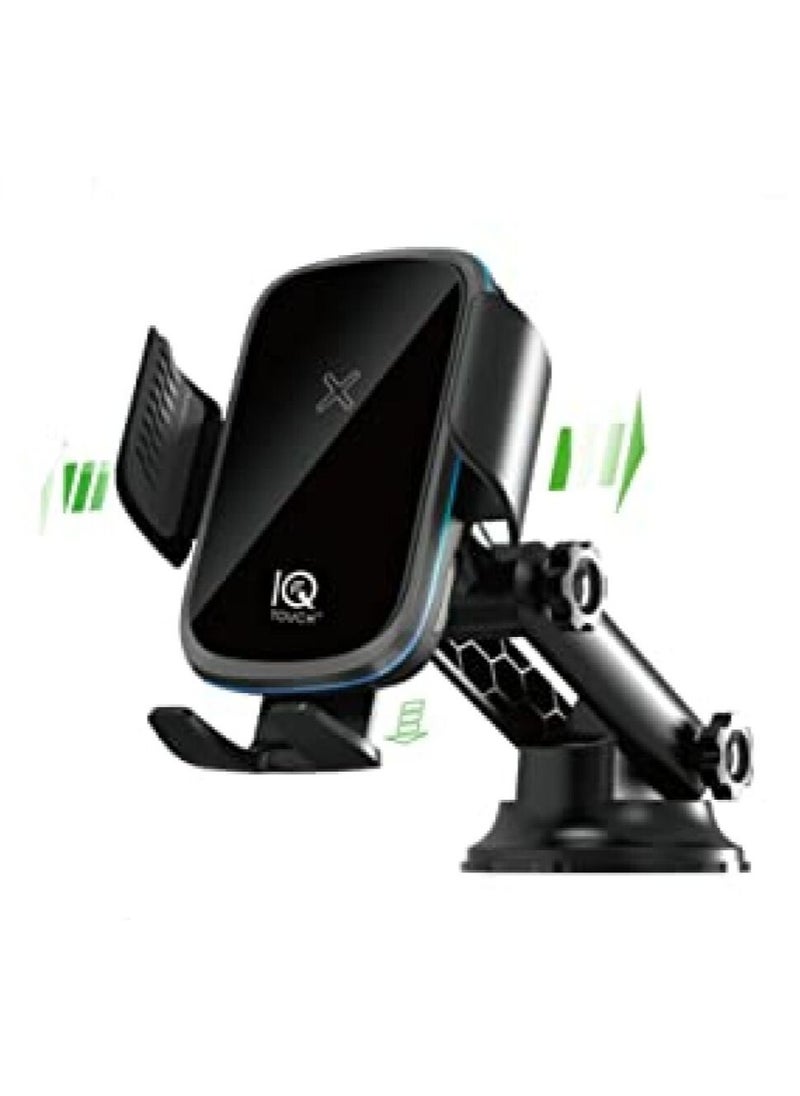 IQ TOUCH IQ TOUCH Wireless Car Charger, Fast Charging Mount 15W, Auto-Clamping Car Phone Holder, Air Vent Car Phone Mount, Compatible with iPhone 13/13 Pro/13 Pro Max12/12 Pro/12 Pro Max/Galaxy Note 20/S20/S10  - Image 1