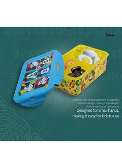 Disney Stor Rectangular Food Container With Removable Compartments 1190 Ml
Mickey Mouse Fun-Tastic  - Image 5
