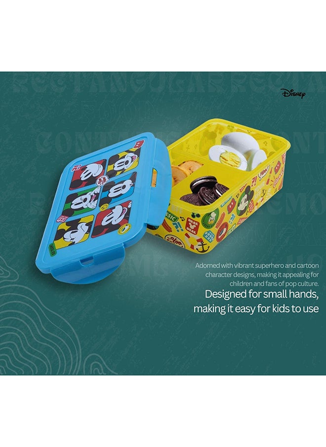 Disney - Stor Rectangular Food Container With Removable Compartments 1190 Ml
Mickey Mouse Fun-Tastic - Image 1