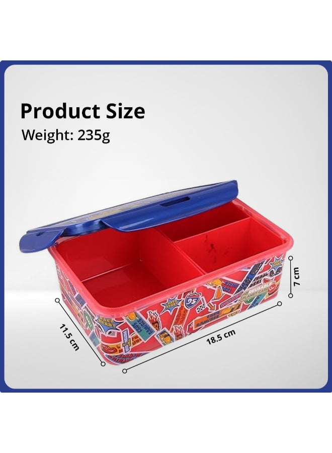 Disney Stor Mickey Removable Compartment Lunch Box for Kids – 1190ml BPA-Free Reusable Bento Lunch Container with Multiple Sections, Secure Lock Lid, Lightweight Durable Food Storage Box for School, Travel & Everyday Use - Image 2
