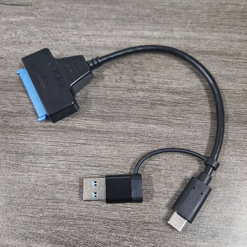 22 Pin SATA III To USB 3.0 Type C Cable 6Gbps High Speed For Dual Head 2.5 Inch SATA Easy Drive Cable HDD SSD - Image 4