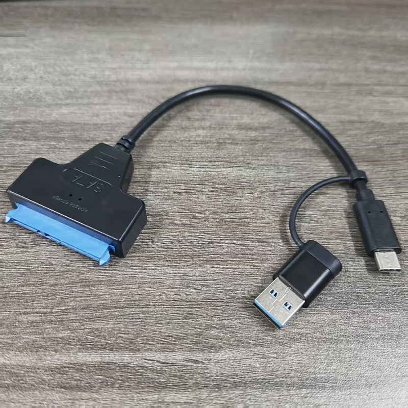 22 Pin SATA III To USB 3.0 Type C Cable 6Gbps High Speed For Dual Head 2.5 Inch SATA Easy Drive Cable HDD SSD - Image 2