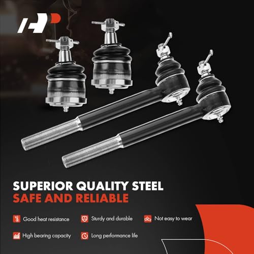 A-Premium Set of 13, Front Sway Bar Link, Upper Lower Ball Joint, Inner Outer Tie Rod End, Idler Arm, Compatible with Chevrolet Cadillac Buick Pontiac - Impala Caprice DeVille Riviera LeSabre Safari - Image 3