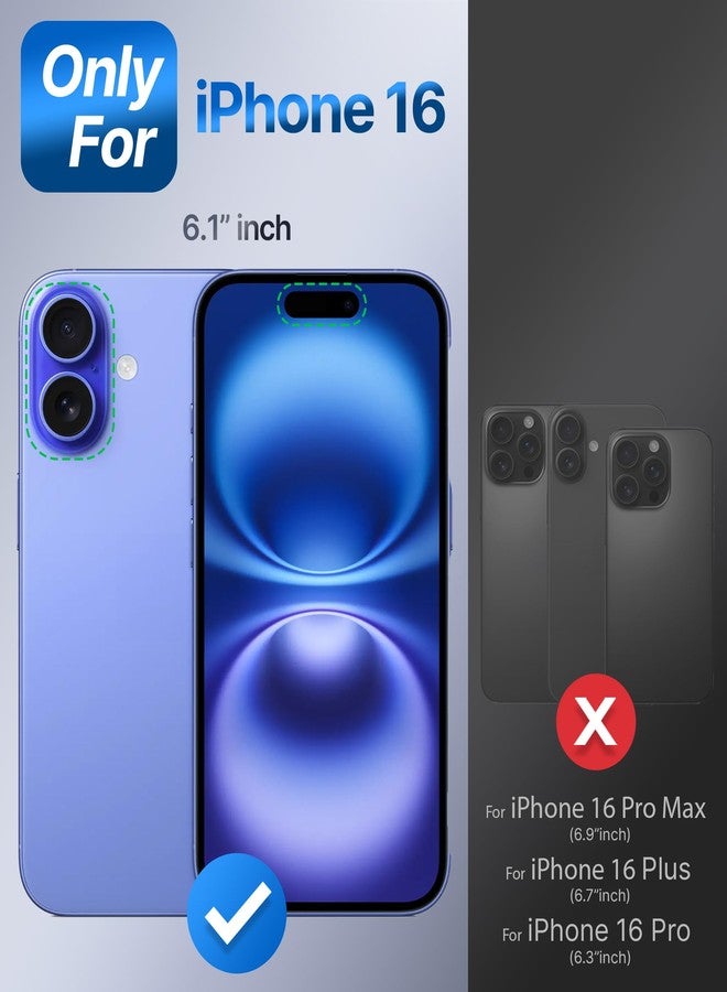 سيلفرباك جراب Silverback لهاتف iPhone 16، جراب لامع متحرك سائل ثلاثي الأبعاد مع حامل، جراب واقٍ للفتيات والنساء بحلقة ألماس لامعة لهاتف iPhone 16 - أرجواني - Image 2