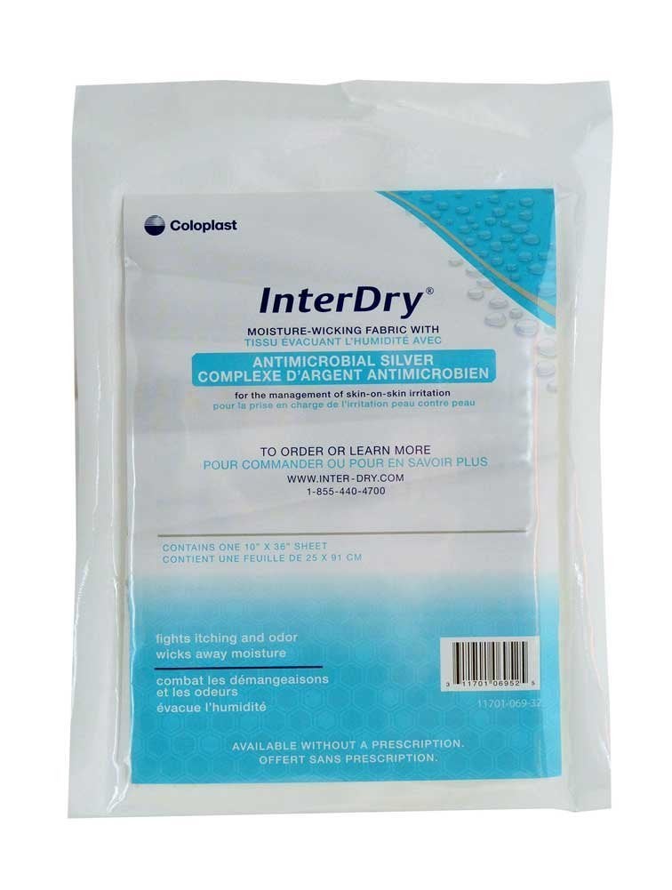 Coloplast DSS Coloplast InterDry Textile with Antimicrobial Silver Complex 10" x 36" (1Each) - Image 2