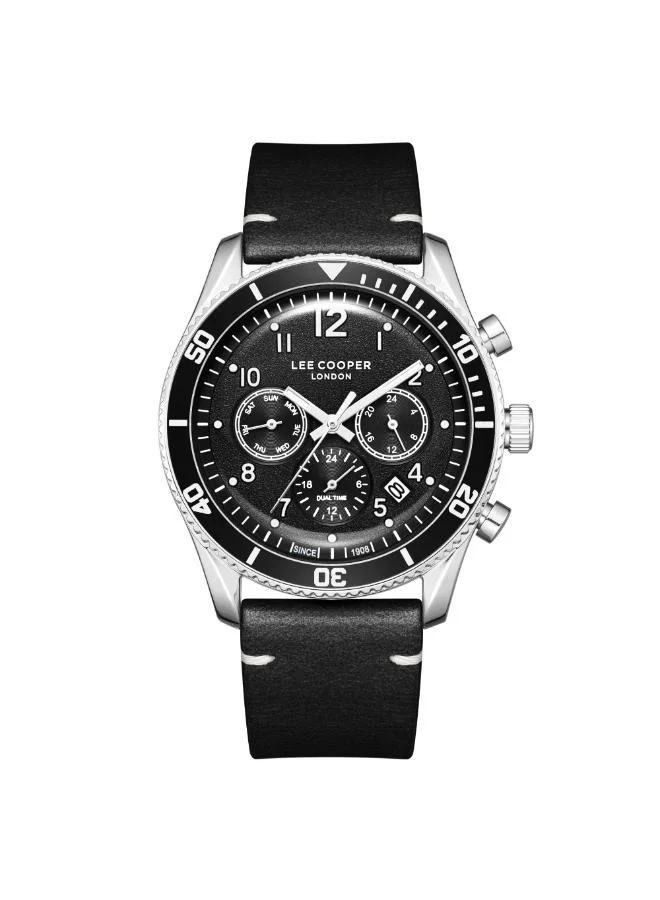 Lee Cooper Men's Leather Multi Function Watch LC08260.351 - 42 mm