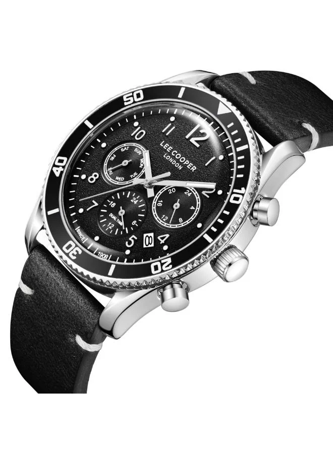 Lee Cooper Men's Leather Multi Function Watch LC08260.351 - 42 mm