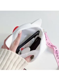 Hello Kitty Silicone Bag, Lovely Wallet, Cartoon Animal Shoulder Bag, Kitty Cat Purse for Girls Birthday Gifts  - Image 4