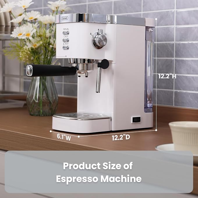 Gevi 20 Bar Compact Espresso Machine with Milk Frother for Latte&Cappuccino | Budget under$150; Removable Water Tank; Produce Good Crema; Include Necessary Accessories; Can Make Americanos; Easy to Clean - Image 2