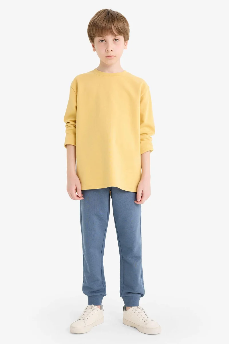 DeFacto Boy Crew Neck Basic Long Sleeve T-Shirt