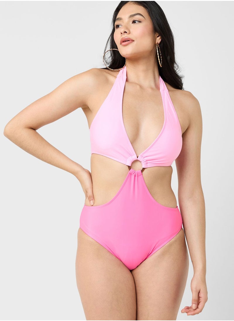 Ginger - Colorblock Detail Swimsuit - Image 1