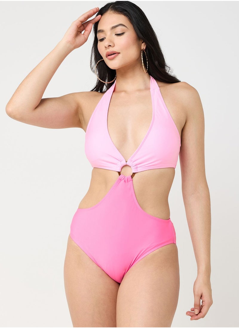 Ginger - Colorblock Detail Swimsuit - Image 1