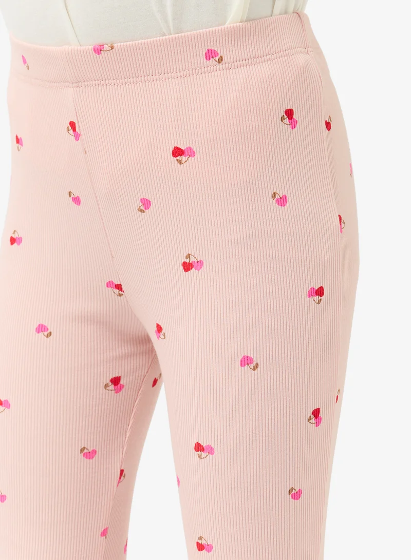 Pinata  Cherry Print Flared Leggings for Women | Best Price UAE