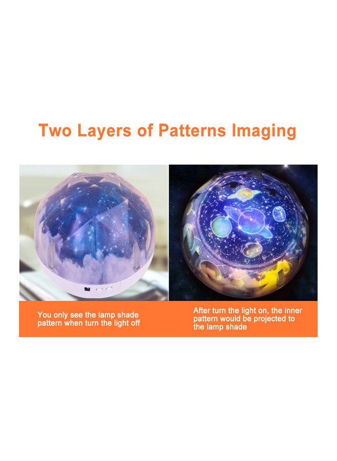 NIBEMINENT - Creative starry sky projection lamp black constellation lampshade ordinary model without battery Black 13.5*13*13.5cm - Image 1
