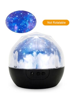 Creative starry sky projection lamp black constellation lampshade ordinary model without battery Black 13.5*13*13.5cm