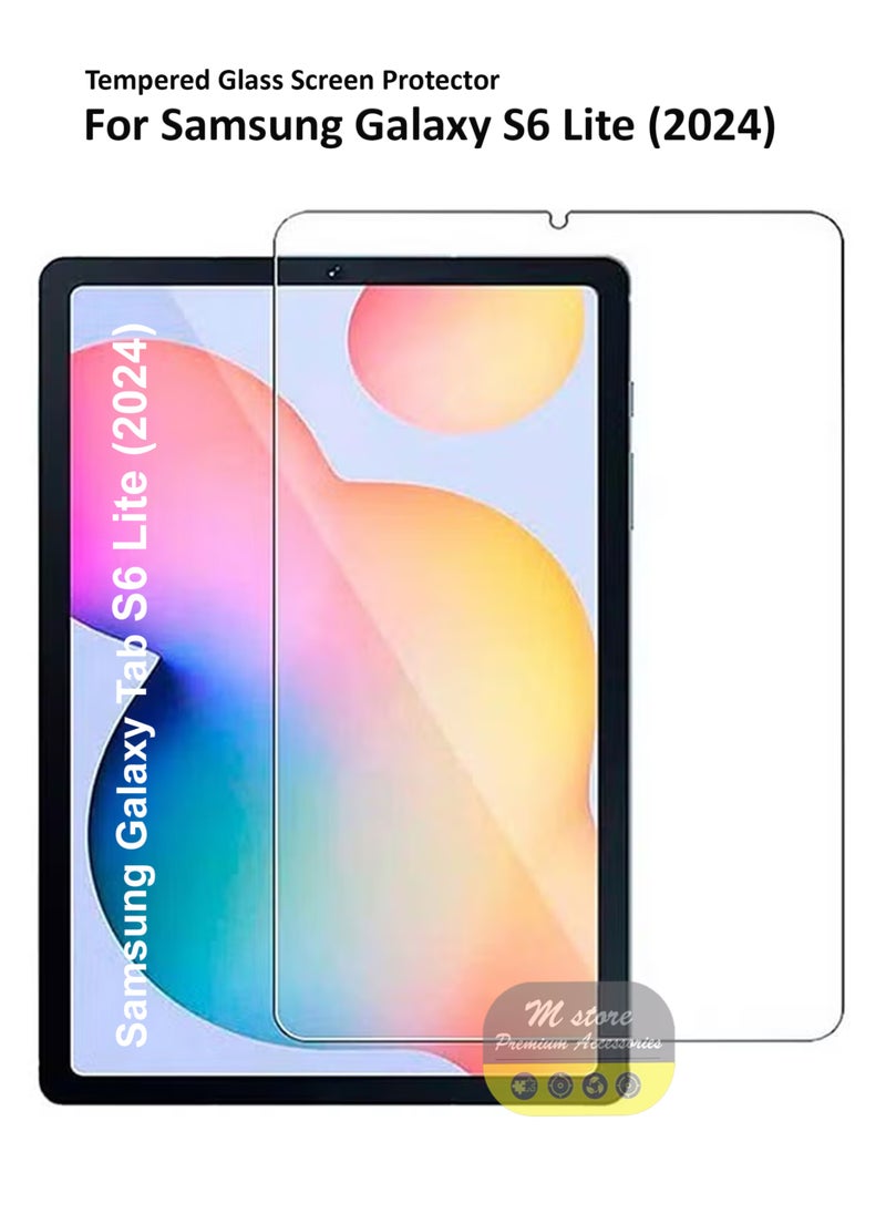 Generic - Samsung Galaxy Tab S6 Lite 2024 10.4 inches Tempered Glass Screen Protector – High Transparency, Delicate Touch, Anti-Explosion, Smooth Arc Edges, Easy Installation, Screen Protector for Samsung Galaxy Tab S6 Lite 2024 10.4 - Image 1