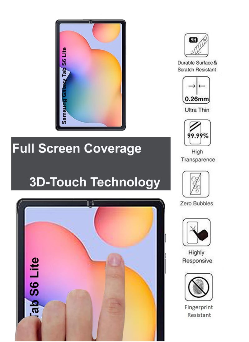 Generic - Samsung Galaxy Tab S6 Lite 2024 10.4 inches Tempered Glass Screen Protector – High Transparency, Delicate Touch, Anti-Explosion, Smooth Arc Edges, Easy Installation, Screen Protector for Samsung Galaxy Tab S6 Lite 2024 10.4 - Image 1