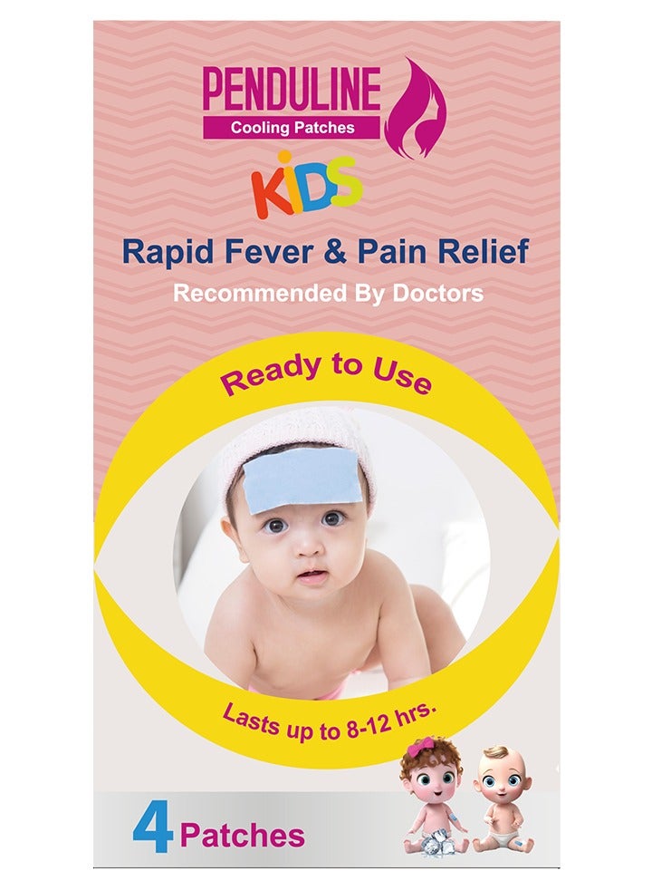 Penduline Cooling Gel Patch | 4 Patches |Reduces Fever Quickly and Effectively | Safe for Baby - Image 1