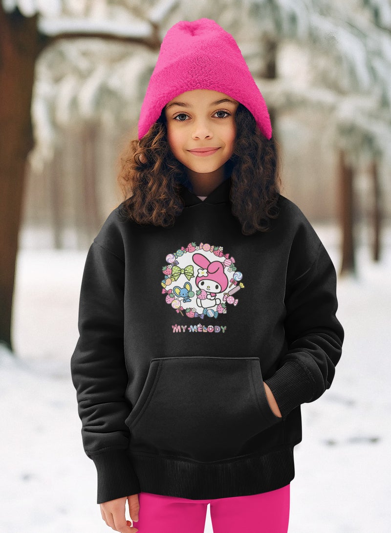 ZOOM My Melody Sweets Design Hoodie Kids