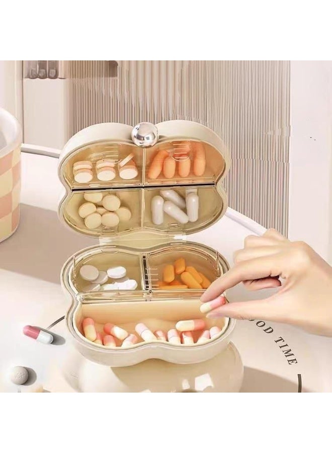 A pill box designed to keep your medication neat and accessible with 7 organized compartments for worry-free travel. - Image 4