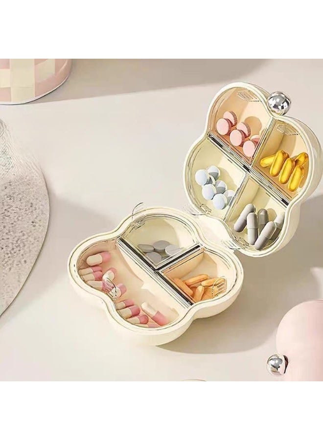 A pill box designed to keep your medication neat and accessible with 7 organized compartments for worry-free travel. - Image 3