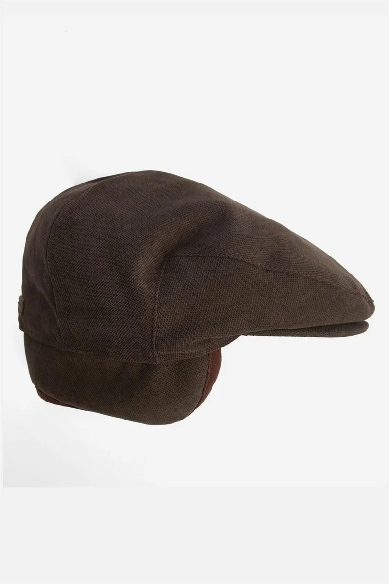 Soylu Store Barbour Waterproof Beaufort Flat Hat BR71 Brown
