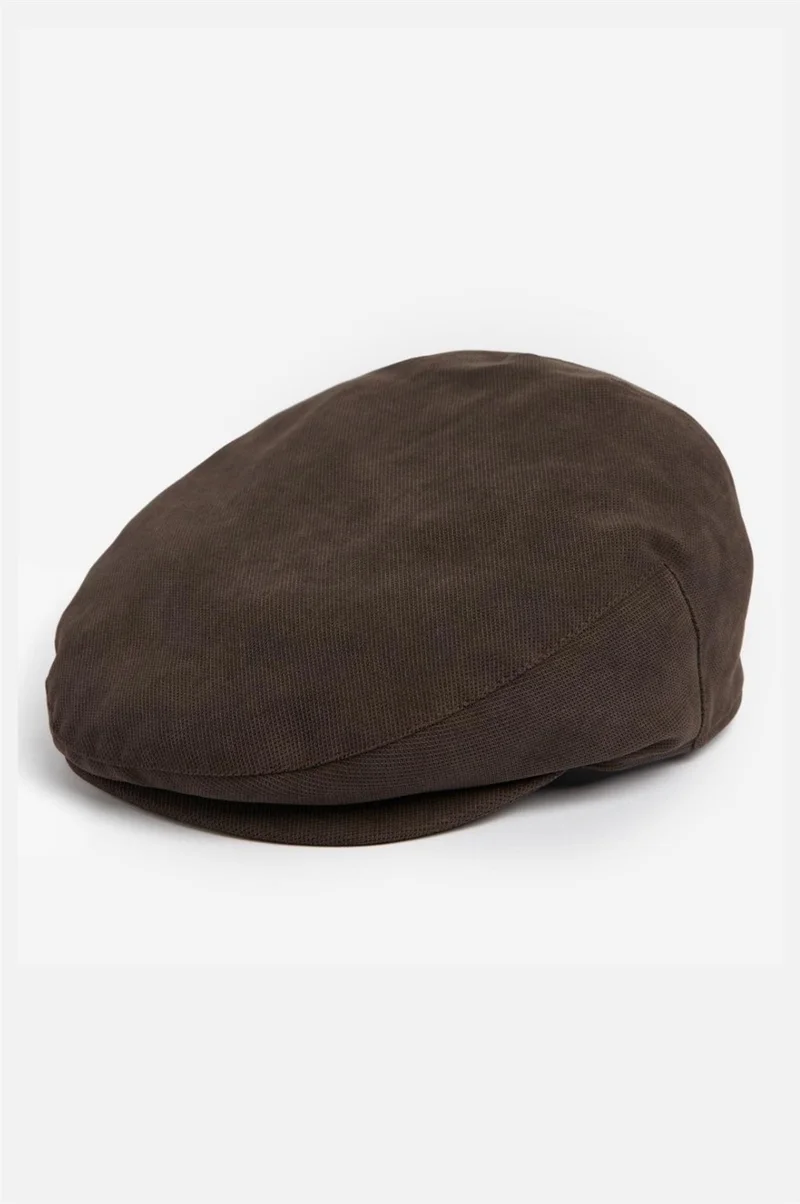 Soylu Store Barbour Waterproof Beaufort Flat Hat BR71 Brown