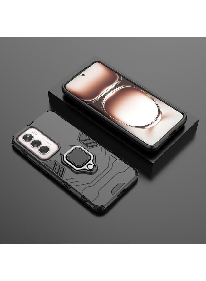 اس-توب جراب لهاتف OPPO Reno12 Global مصنوع من مادة PC + TPU وحافظة هاتف واقية مقاومة للصدمات مع حامل حلقي مغناطيسي - Image 2