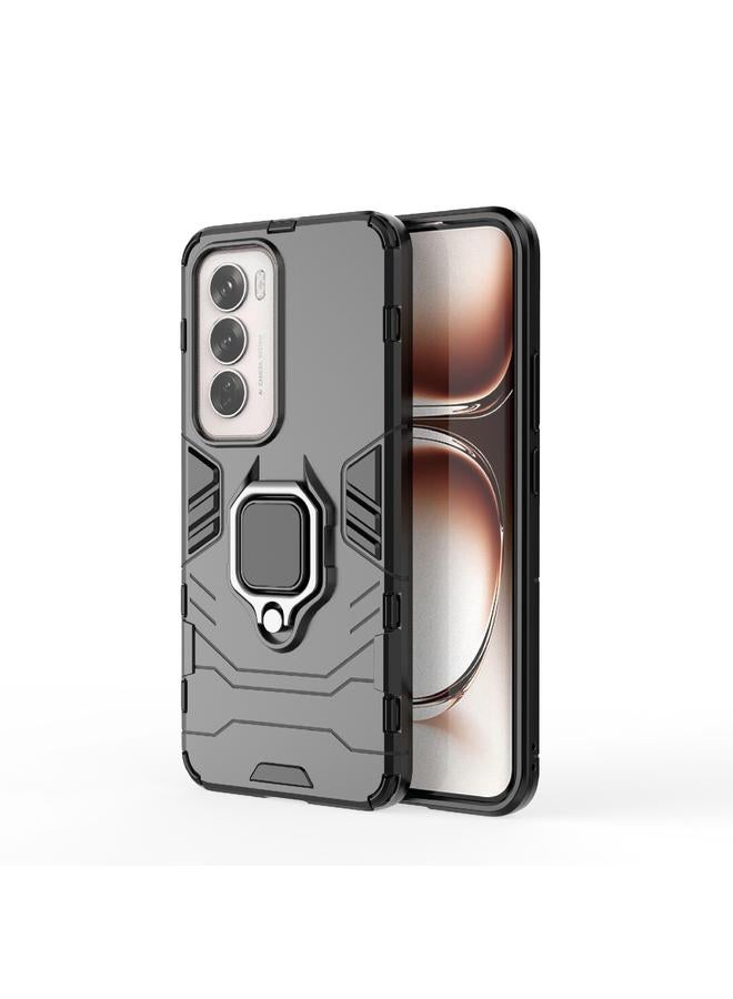 اس-توب جراب لهاتف OPPO Reno12 Global مصنوع من مادة PC + TPU وحافظة هاتف واقية مقاومة للصدمات مع حامل حلقي مغناطيسي - Image 1