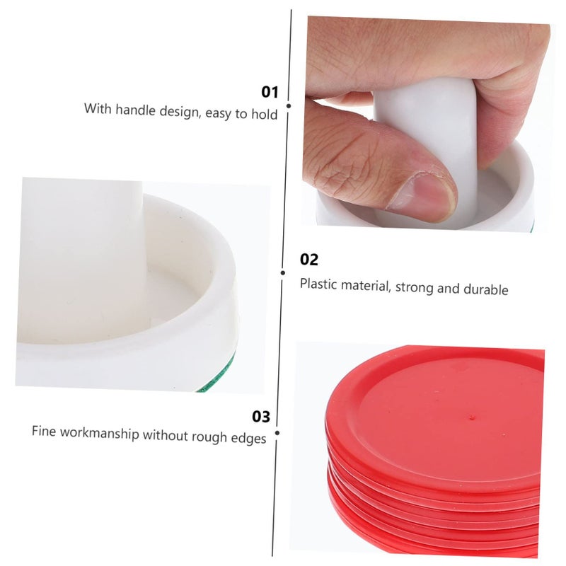 Air Hockey Paddles Set with Pushers Durable Game Parts Includes 1 Paddle Pair - Image 4