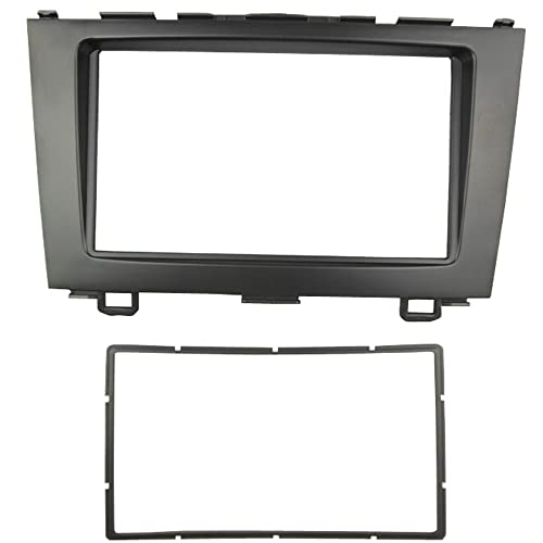 DKMUS Double Din Radio Dash Installation Mount Trim Kit Compatible with Honda CR-V CRV 2007-2011 Stereo Bezel with Manual Version A/C Air Conditioning Replacement Panel - Image 5