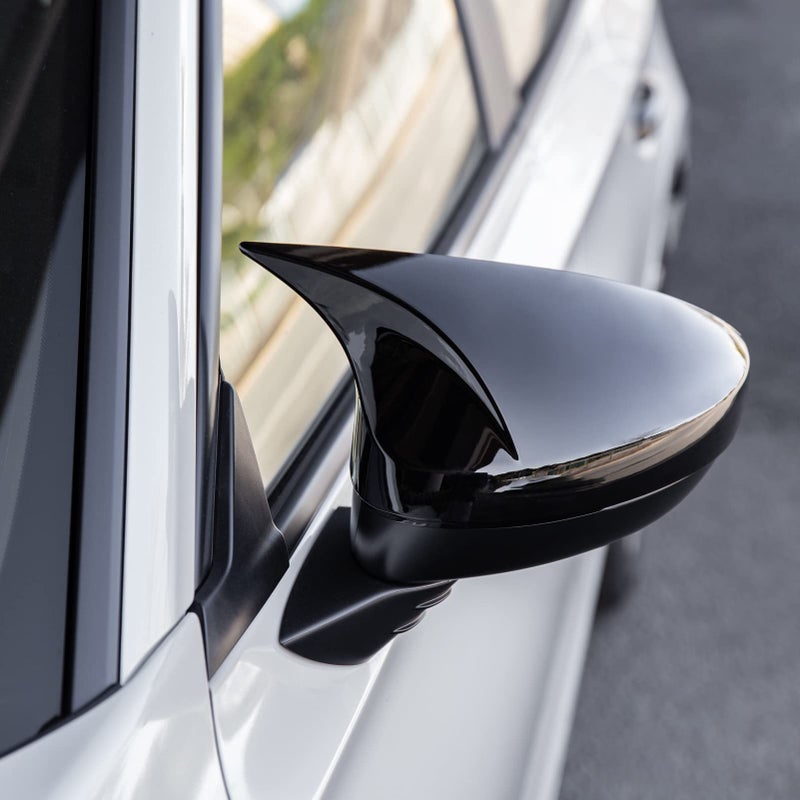 CKE 2pcs Compatible with Honda Civic 2026 2025 2024 2023 2022 Accessories Aggressive Look Sport Door Side Mirror Cover Exterior Rearview Mirror Guard Cover Trims -Glossy Black - Image 5