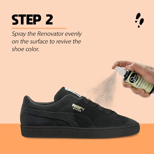 Shoe mistri Shoe Cleaner(2 Wipes) and Black Renovator (Shoe Liquid Polish), Shoe Care Spray, Shoe Dirt & Stain Remover - Suede, Nubuck, Canvas, Knit and most other absorbent Fabrics - 100 Ml - Image 4