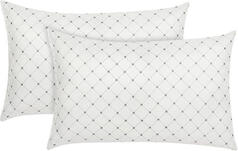 JDX Sleeping Pillow Premium Hotel Quality Soft Polyester Blend Fiber Sleeping Pillow White Set of 2 Size 16x24 Inches Pillow Pillows Takiya Pillow Set