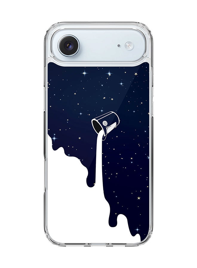 Stylizedd Classic Clear MagSafe Case for iPhone 17 Air , Hybrid Soft Case Flexible Edges Anti Drop TPU PC Gel Thin Transparent Cover [ Designed for iPhone 17 Air ] - Milky Way