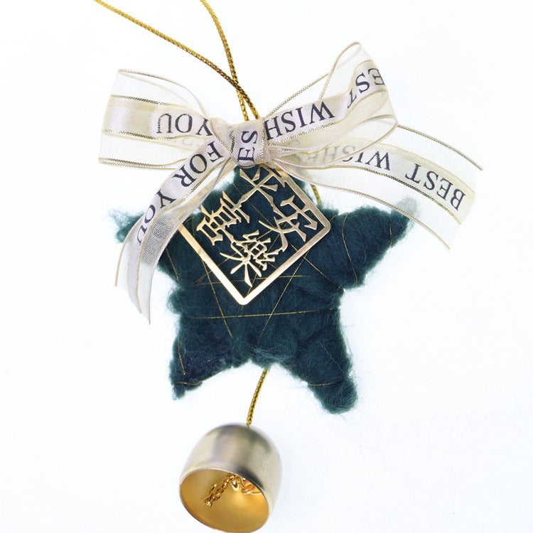 Ping An Happy Car Hanging Wall Hanging Decoration New Year Blessing Bell Hanging Decoration Car Hanging Stars Creative Gift - Image 4