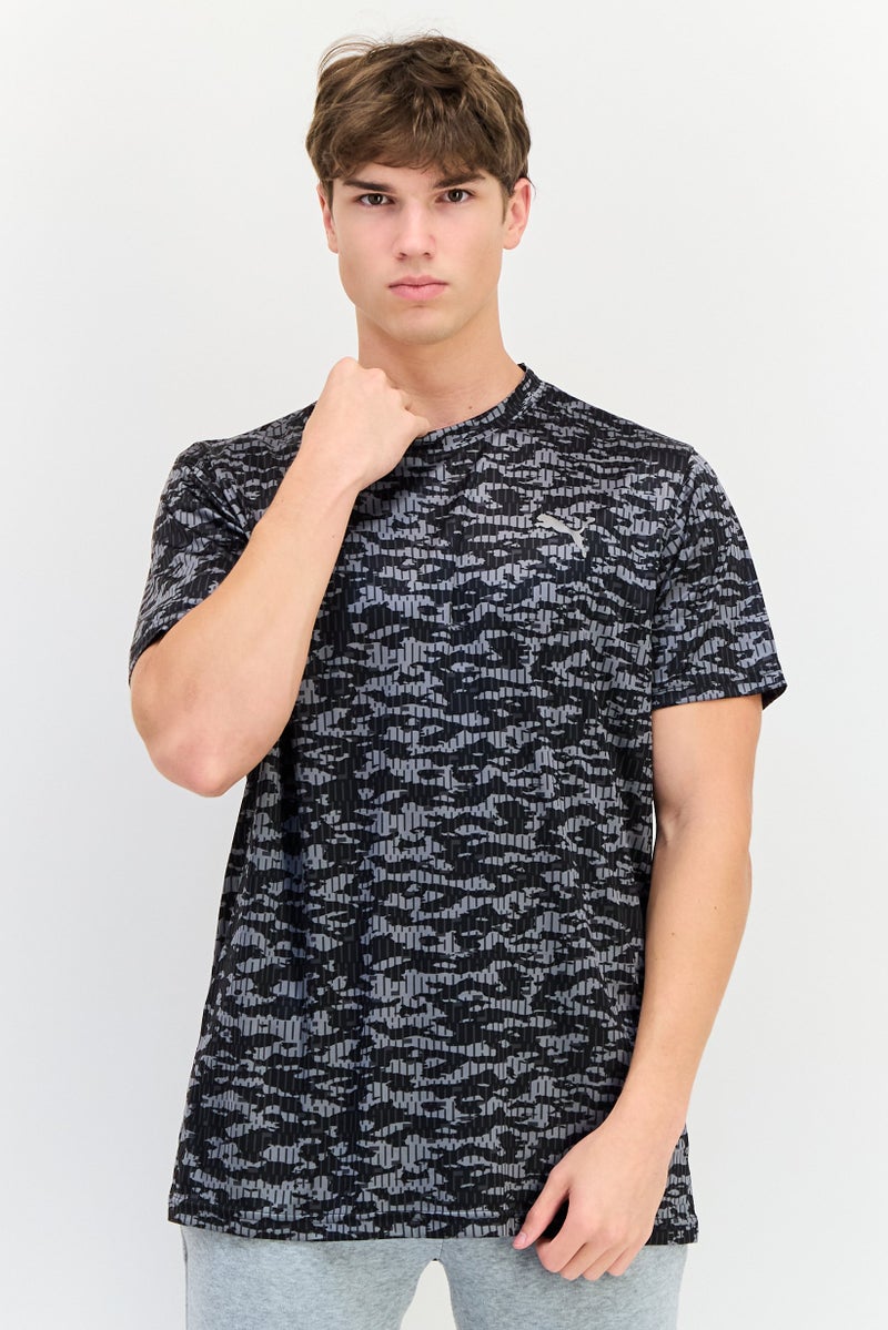 PUMA Men Sportswear Fit Sleeveless Camouflage Pattern Training T-Shirt , Multicolor - Image 1
