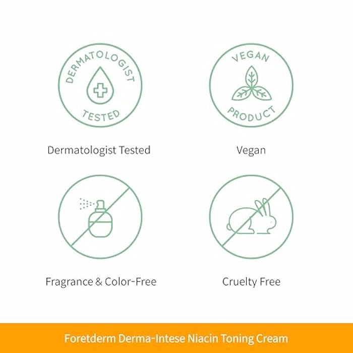 FORETDERM Vita-Niacin Toning Cream for Face – Vitamin C Niacinamide Face Cream for Even Tone & Hydration, pH 5.5 Gentle Vegan Moisturizer, Fragrance&Cruelty-Free K-Beauty Brightening Cream, 0.7 Fl Oz - Image 5