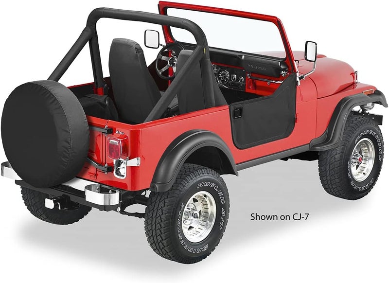 Bestop 5303001 Black Crush Lower Fabric Half Doors for 1964-1984 Toyota Land Cruiser - Image 3