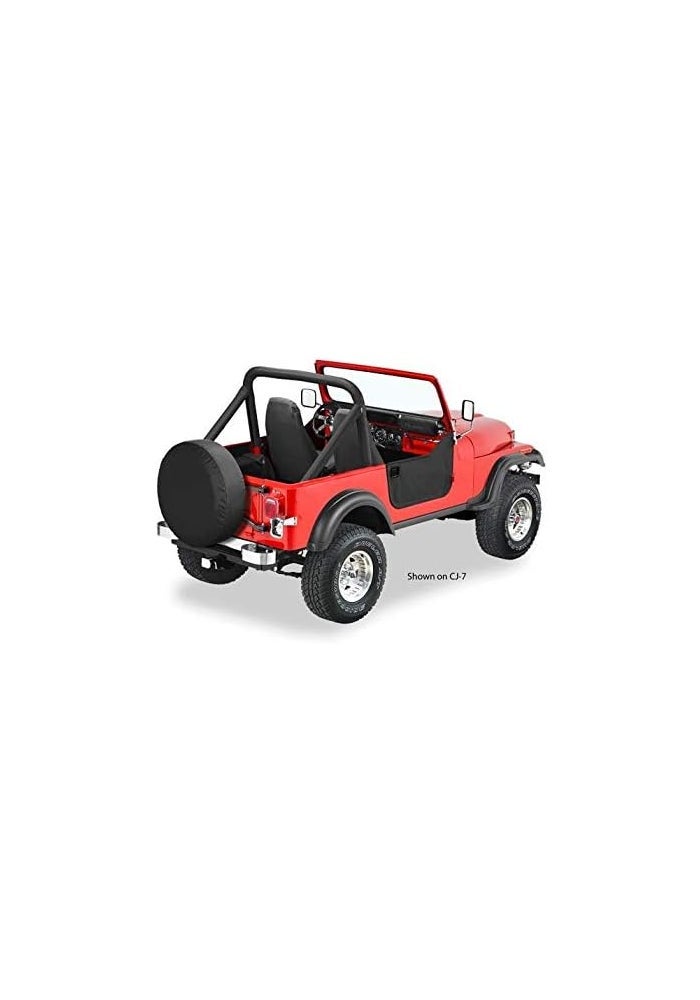 Bestop 5303001 Black Crush Lower Fabric Half Doors for 1964-1984 Toyota Land Cruiser - Image 2