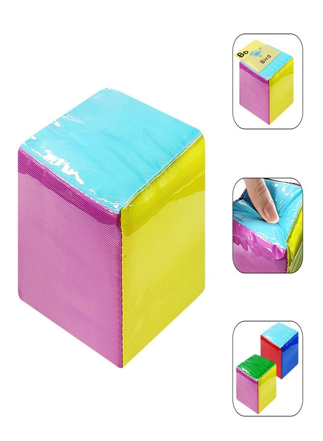 Aouzsta Pocket Dices Education Playing Game Dices Classroom Soft Dices with Clear Pocket Large Teacher Dices Learning Cubes - Image 3