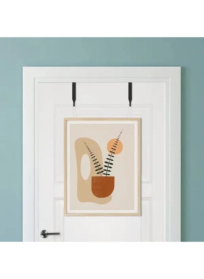 5Pcs Heavy Duty Over The Door Hooks Adjustable Space Saving No Tools Installation - Image 3