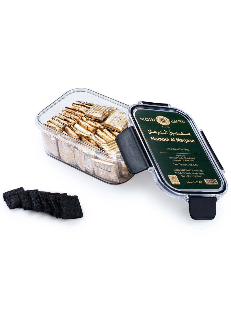 Moin Mamool Marjaan Bakhoor 400g - Premium Oud Powder, Floral & Musk Scent - Long-Lasting Aroma for Home, Majlis, and Special Occasions - Arabic Incense  - Image 1