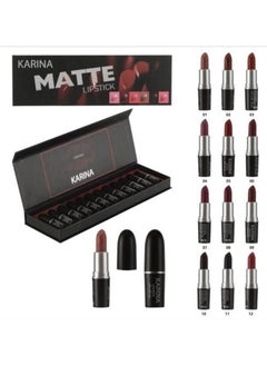 Karina 12-Piece Lipstick And Lip Gloss Set 