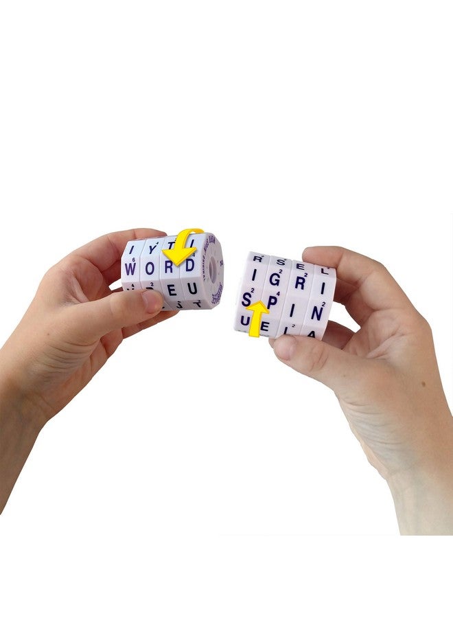 Geospace The Original Word Spin Handheld Magnetic Word Game Travel Edition with Storage Pouch - Image 2