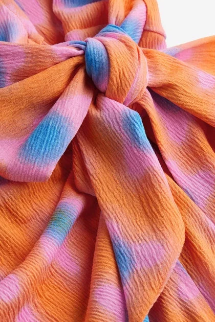 H&M Ballon Sleeve Wrap Detail Dress