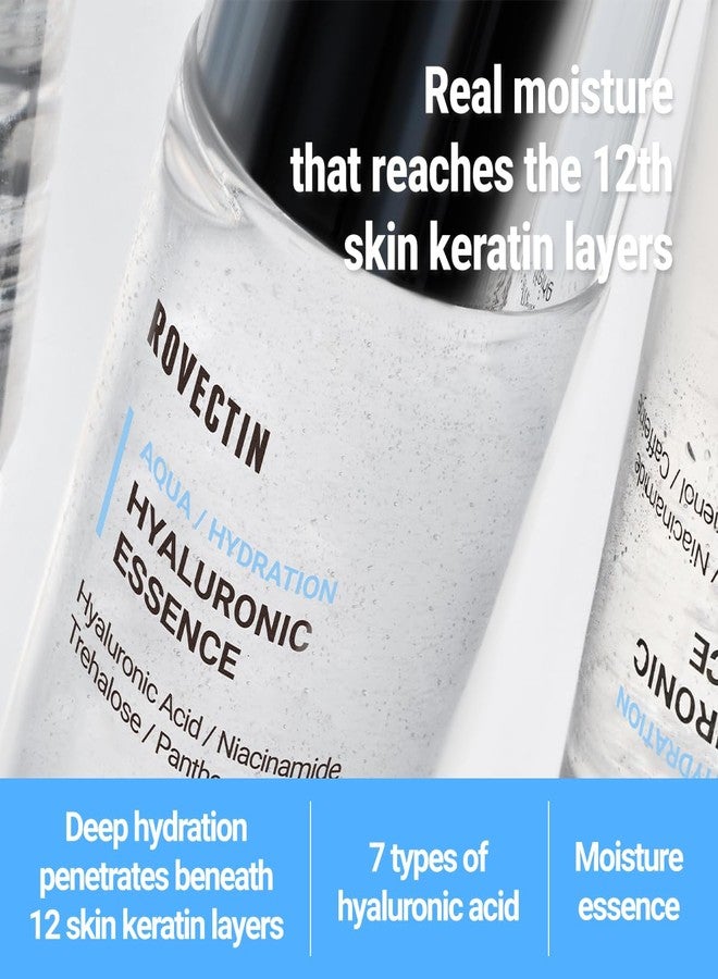 ROVECTIN Aqua Hyaluronic Essence for Sensitive Skin | 100% Vegan-Cruelty Free Korean Skincare | Anti-Aging, Deep Hydration Toner with Niacinamide & 7 Layers of Hyaluronic Acid | 8.45 fl oz (250ml - Image 2